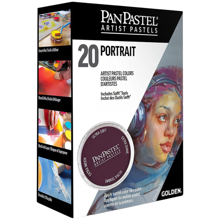 Soft Pastel Pans Portrait 20-set i gruppen Kunstnerartikler / Kunstnerfarver / Pastel / Tørpasteller hos Pen Store (106068)