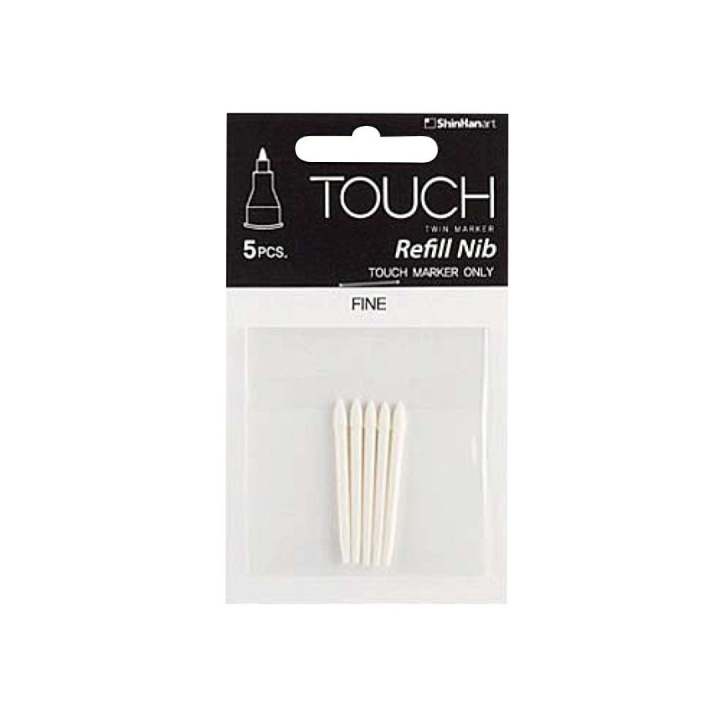 Twin Marker Nibs sæt 5 stk i gruppen Penne / Pentilbehør / Tilbehør og reservedele hos Pen Store (106202)