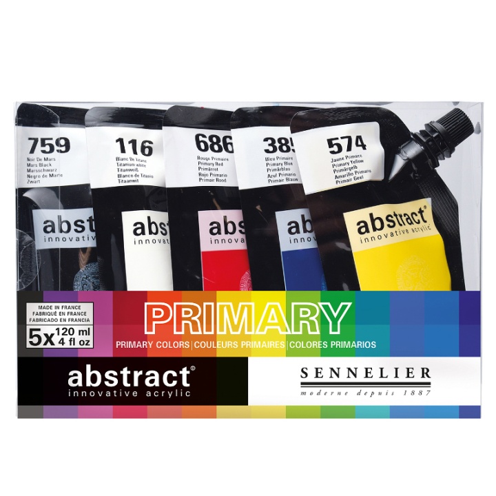 Abstract Acrylic Primary Colors i gruppen Kunstnerartikler / Farver / Akrylmaling hos Pen Store (106259)