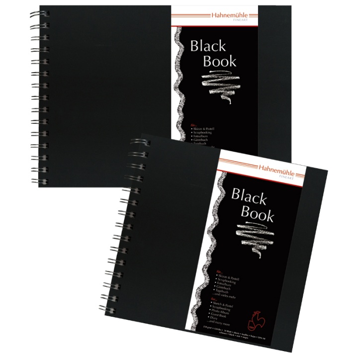 Sketch/Pastel Pad Black A5 i gruppen Papir & Blok / Kunstnerblok / Tegnings- og skitseblok hos Pen Store (106272)