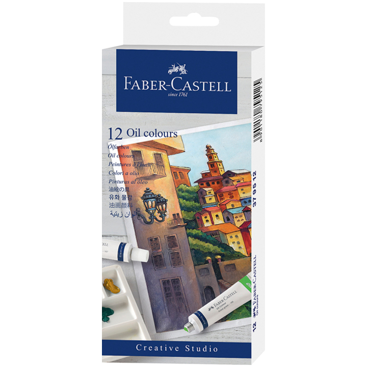 Starter set oil colors 12-set i gruppen Kunstnerartikler / Kunstnerfarver / Oliemaling hos Pen Store (106520)