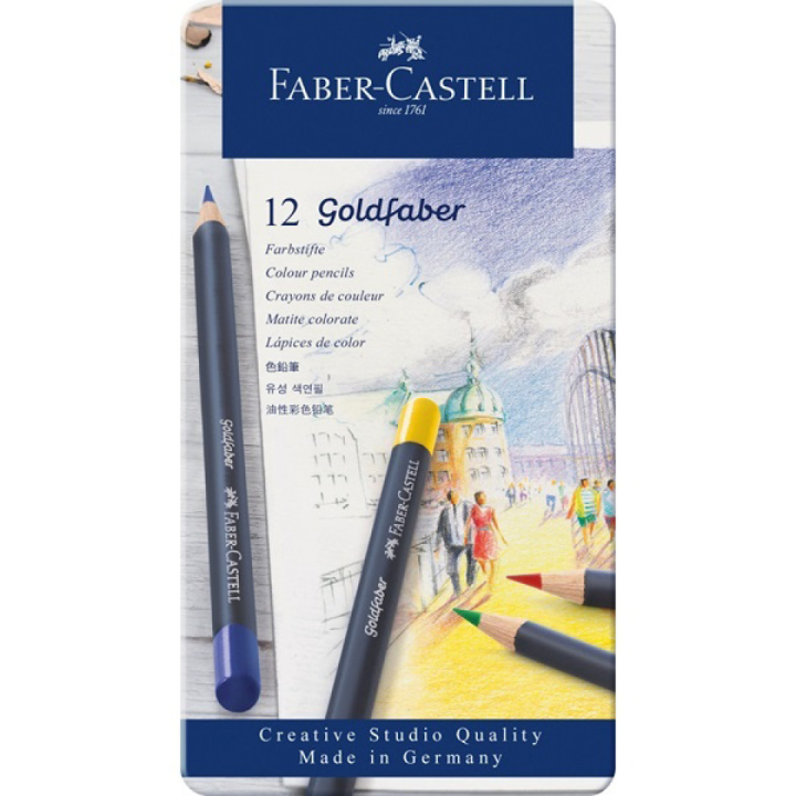 Goldfaber Colour Pencil 12-set i gruppen Penne / Kunstnerpenne / Farveblyanter  hos Pen Store (106635)