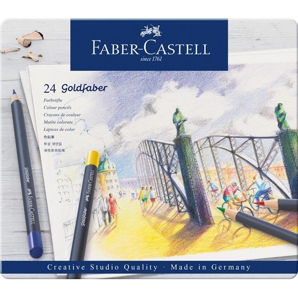 Goldfaber Colour Pencil Aqua 24-set i gruppen Penne / Kunstnerpenne / Farveblyanter  hos Pen Store (106638)