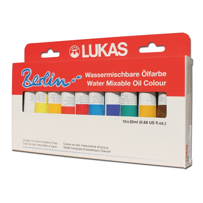 Berlin Water Mixerable Oil Color Selection 20 ml 10-set i gruppen Kunstnerartikler / Farver / Oliefarve hos Pen Store (107248)