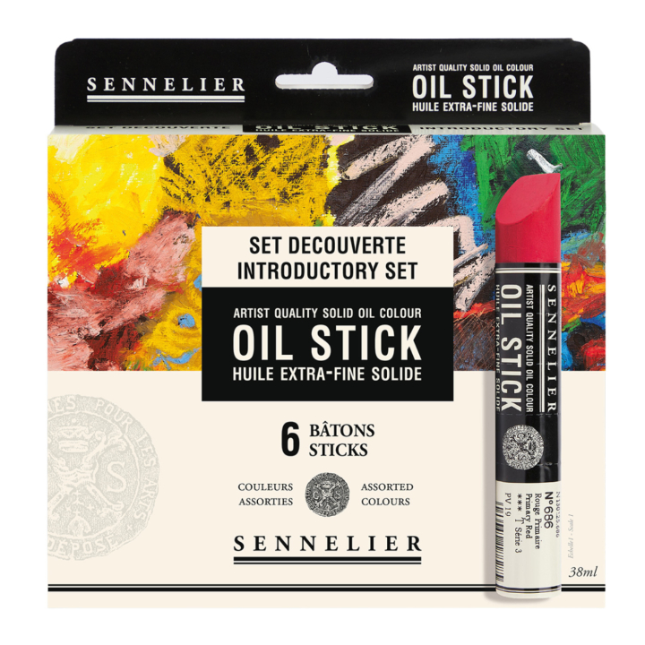 Oliekridt Introduktions 6-sæt i gruppen Kunstnerartikler / Kridt og blyanter / Pastelkridt hos Pen Store (107250)
