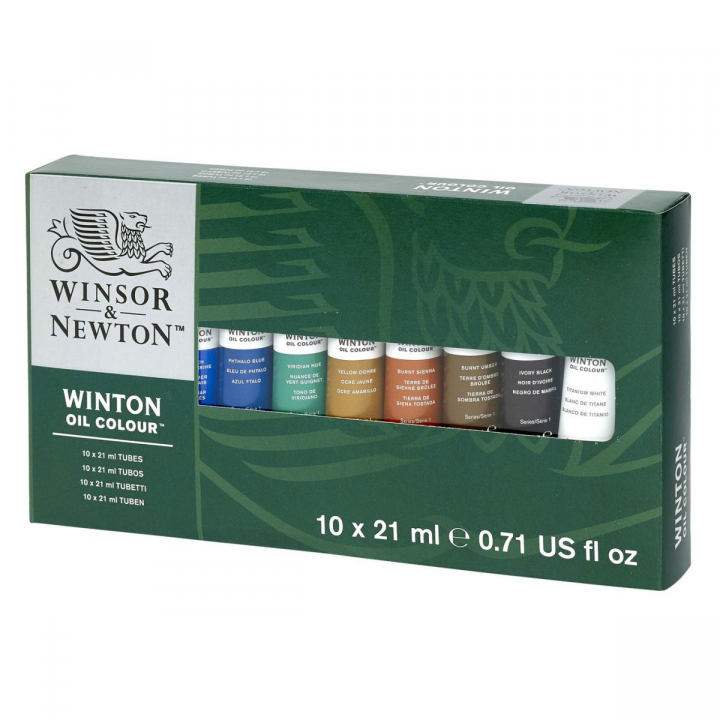 Winton Oil Color Tube 21 ml 10-set i gruppen Kunstnerartikler / Farver / Oliefarve hos Voorcrea (107255)