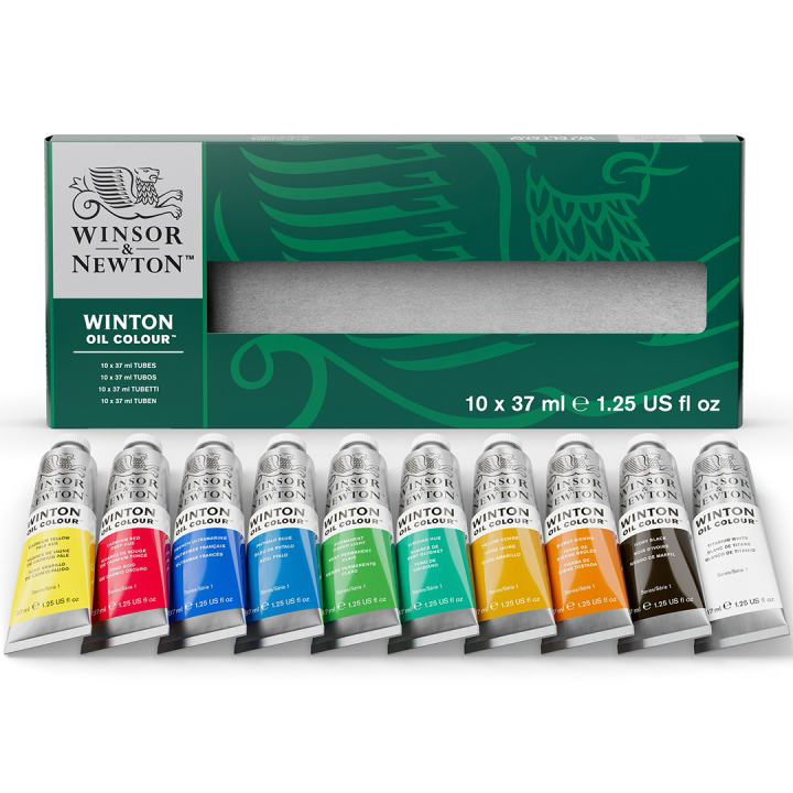 Winton Oil Color Tube 37 ml 10-set i gruppen Kunstnerartikler / Kunstnerfarver / Oliemaling hos Pen Store (107256)