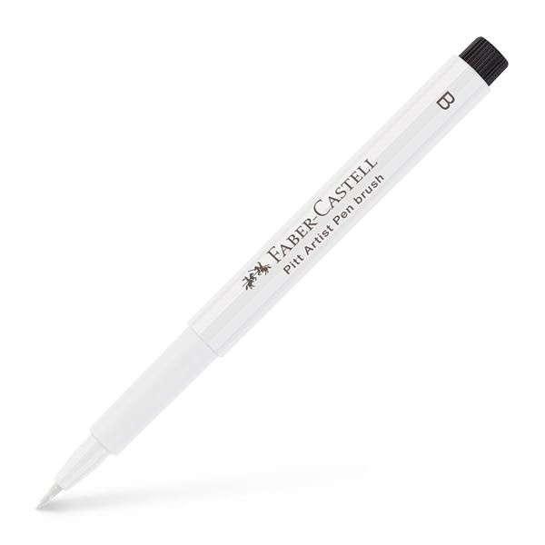India Ink Pitt Artist Brush Pen White i gruppen Kunstnerartikler / Produktserie / Faber-Castell PITT hos Voorcrea (107601)