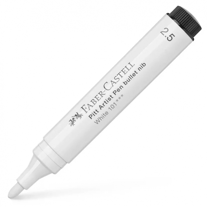 India Ink Pitt Artist Pen White 2.5 mm i gruppen Penne / Kunstnerpenne / Tuschpenne hos Pen Store (107604)