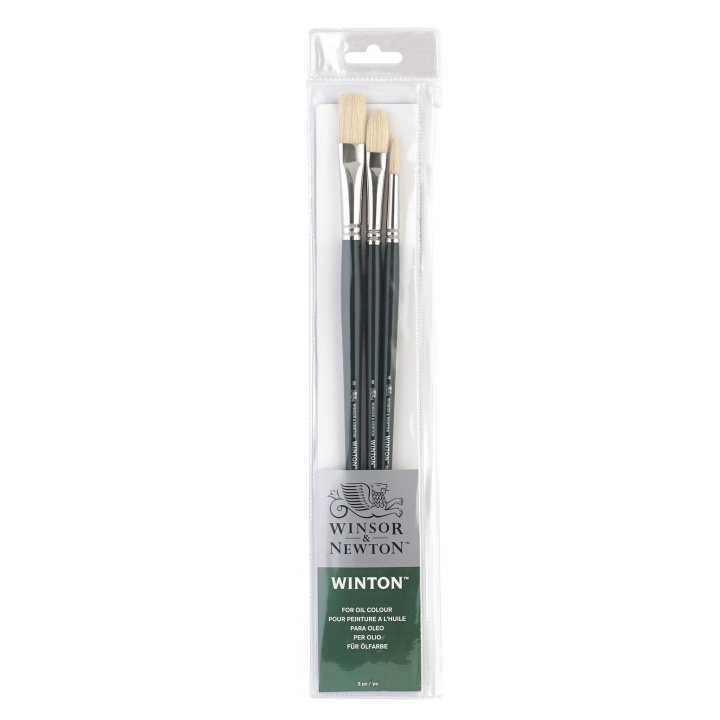 Winton Hog Brush 3-set i gruppen Kunstnerartikler / Pensler / Dyrehårpensler hos Pen Store (107665)