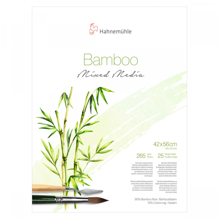Mixed Media Bamboo 265g 42x56 cm i gruppen Papir & Blok / Kunstnerblok / Mixed media-blok hos Pen Store (108085)
