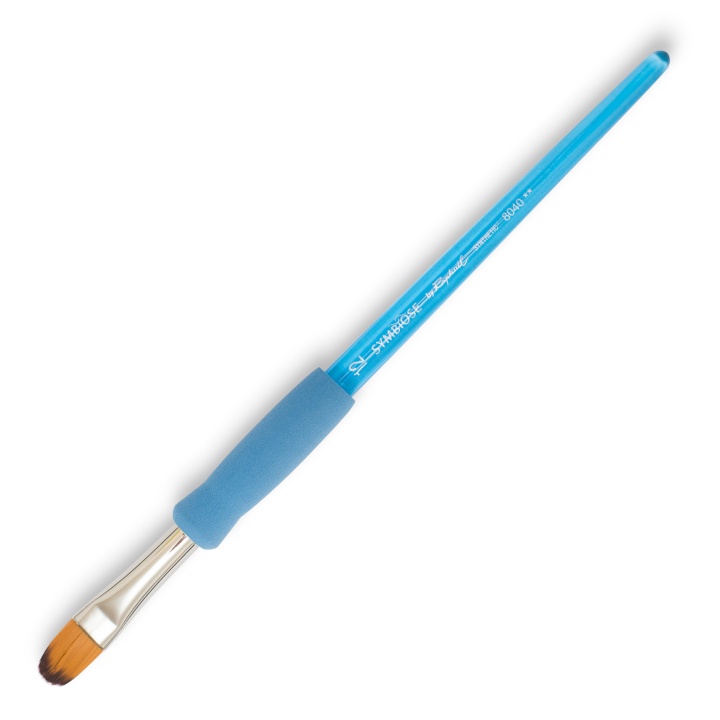 Symbiose Brush Filbert St 12 i gruppen Kunstnerartikler / Pensler / Syntetiske pensler hos Pen Store (108349)