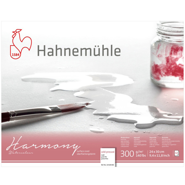 Akvarelblok Harmony CP 300g 24×30cm i gruppen Papir & Blok / Kunstnerblok / Akvarelblok hos Pen Store (108747)