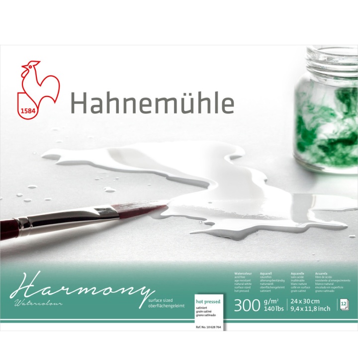 Akvarelblok Harmony HP 300g 24×30cm i gruppen Papir & Blok / Kunstnerblok / Akvarelblok hos Pen Store (108750)