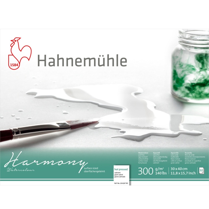 Akvarelblok Harmony 300g HP 30×40cm i gruppen Papir & Blok / Kunstnerblok / Akvarelblok hos Pen Store (108751)