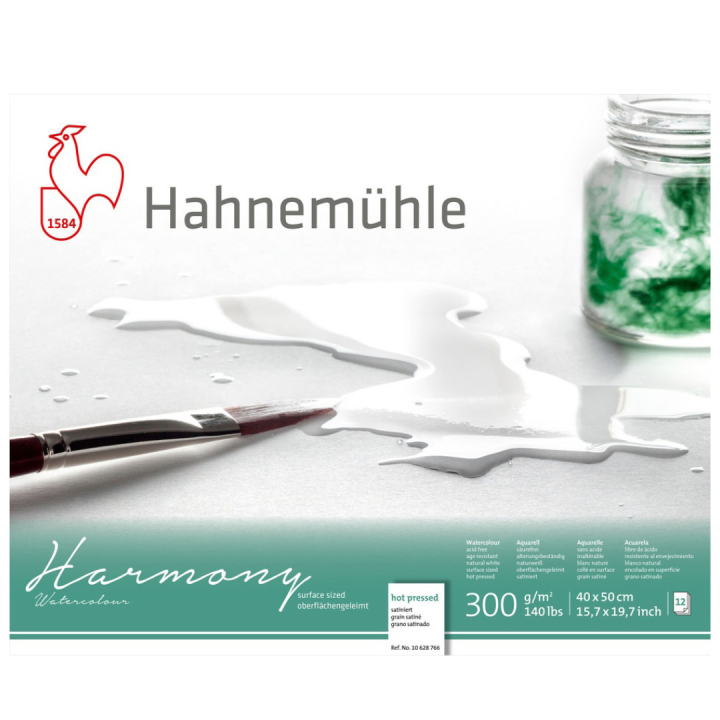 Akvarelblok Harmony HP 300g 40×50cm i gruppen Papir & Blok / Kunstnerblok / Akvarelblok hos Pen Store (108752)