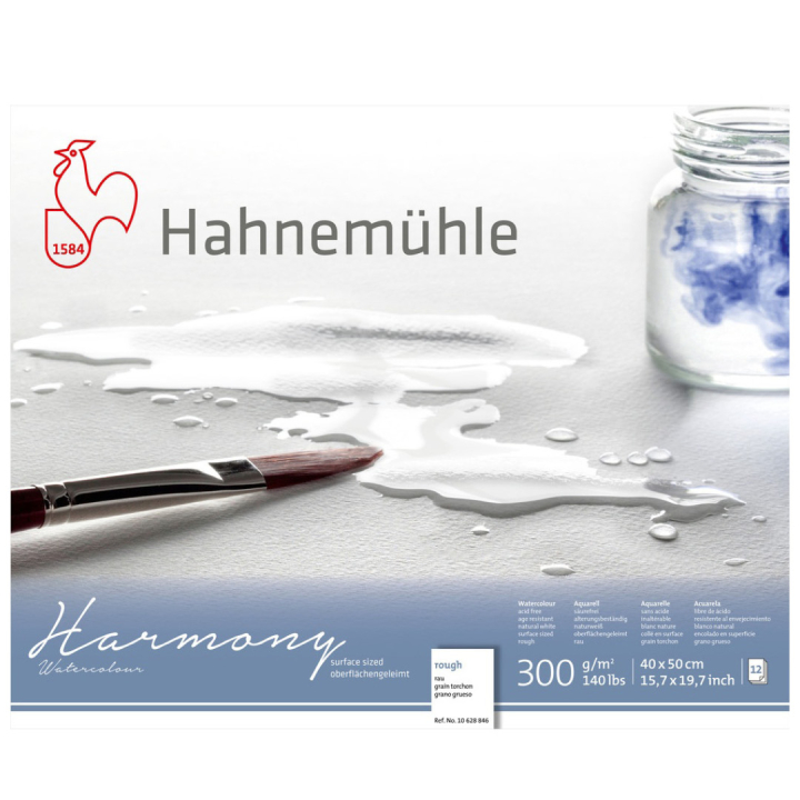 Akvarelblok Harmony Rough 300g 40x50cm i gruppen Papir & Blok / Kunstnerblok / Akvarelblok hos Pen Store (108755)