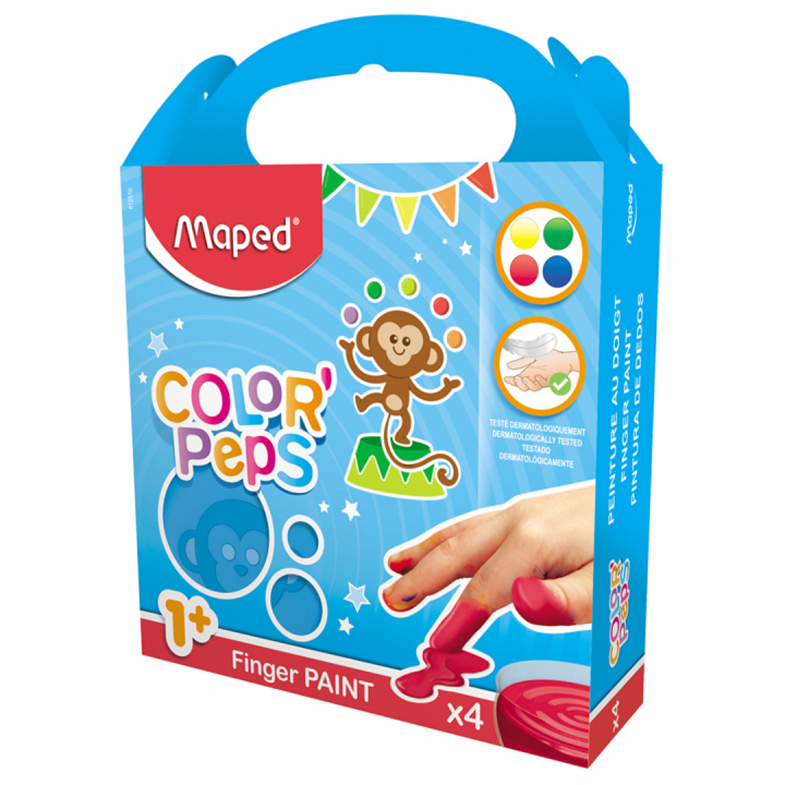 Color Peps Fingerfarver 4-sæt i gruppen Kids / Farve og maling til børn / Maling til børn / Fingermaling hos Pen Store (108764)