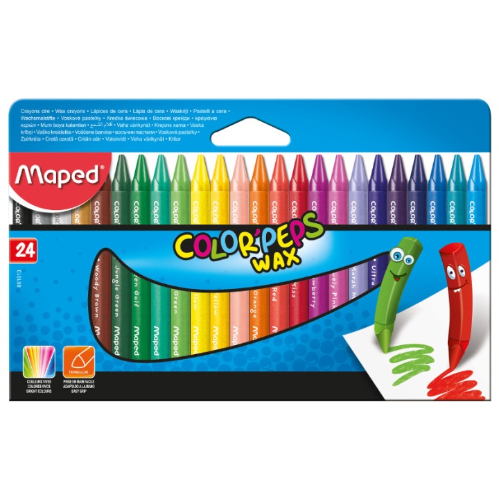 Color Peps Vokskridt 24-sæt i gruppen Kids / Børnepenne / Farvekridt til børn hos Pen Store (108773)