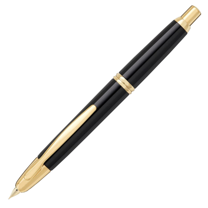 Capless Fyldepen Black/Gold i gruppen Penne / Fine Writing / Fyldepenne hos Pen Store (109539)