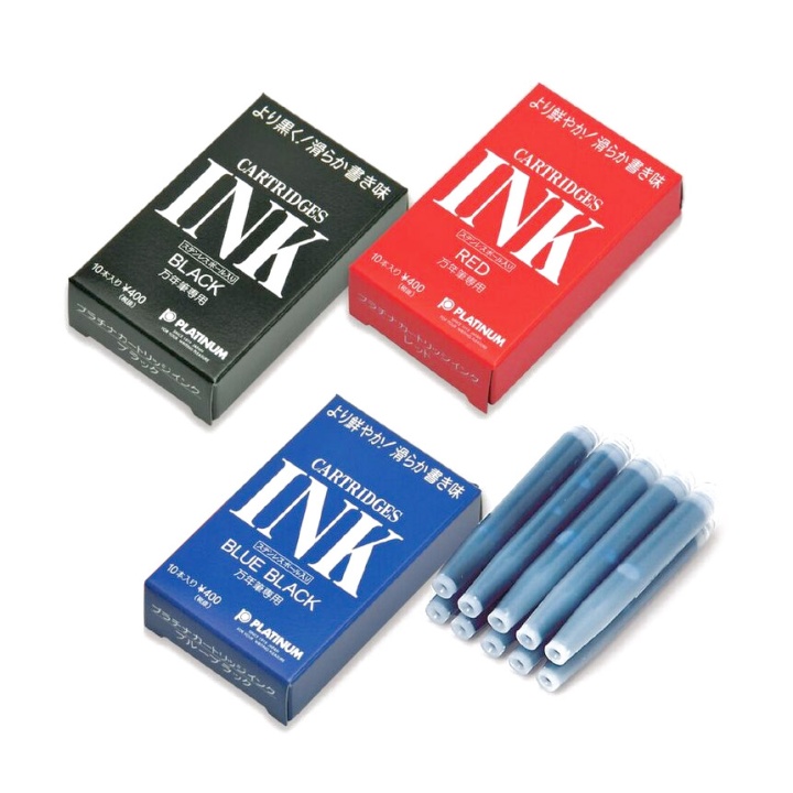 Fountain pen Cartridge 10 pcs Black i gruppen Penne / Pentilbehør / Patroner og refills hos Pen Store (109785)