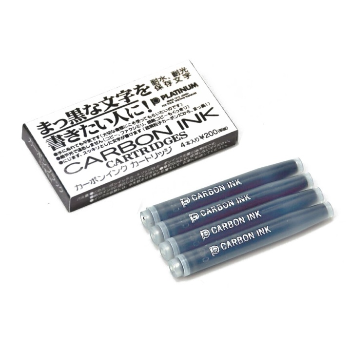Carbon Ink Cartridge 4 pcs i gruppen Penne / Pentilbehør / Fyldepenne blæk hos Pen Store (109788)