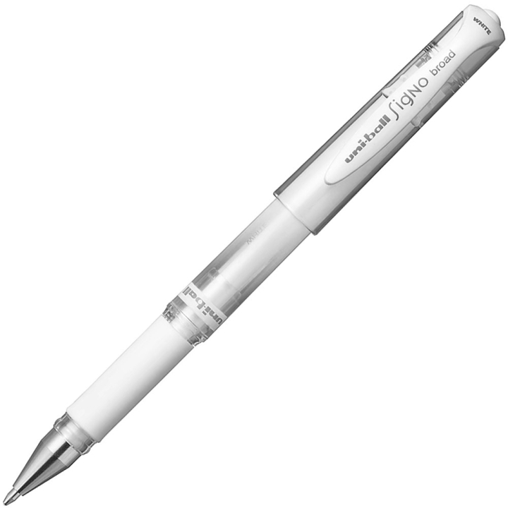 Uni-ball Signo Broad UM-153 Gel - White i gruppen Penne / Skrive / Blækpenne hos Pen Store (110215)