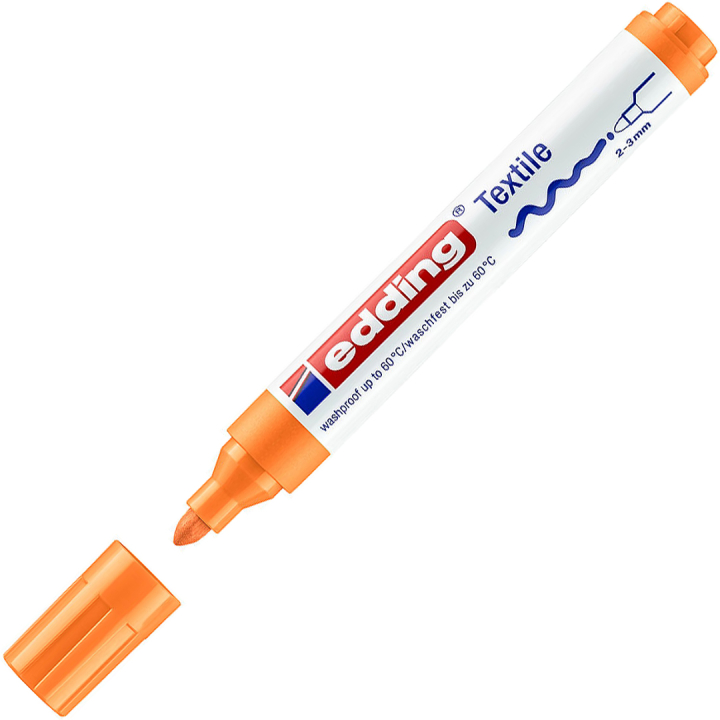 4500 Tekstilmarker 066 Neon Orange i gruppen Hobby & Kreativitet / Farver / Tekstilfarve og tekstiltusch hos Pen Store (110337)