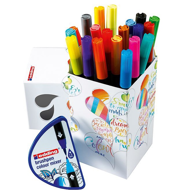 Colour Happy Box 20+1 i gruppen Penne / Kunstnerpenne / Tusser hos Pen Store (110374)