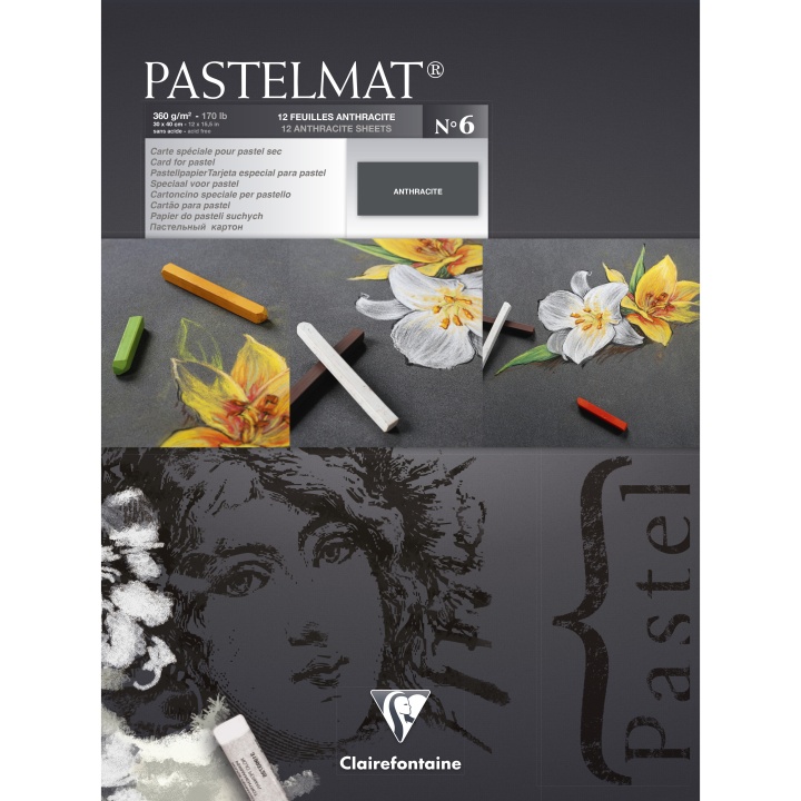 Pastelmat Anthracite 30x40 cm i gruppen Papir & Blok / Kunstnerblok / Pastelblokke hos Pen Store (110410)