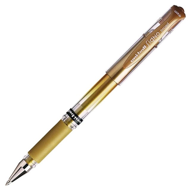 Uni-ball Signo Broad UM-153 Gel - Metallic Silver i gruppen Penne / Skrive / Gelpenne hos Pen Store (110444)
