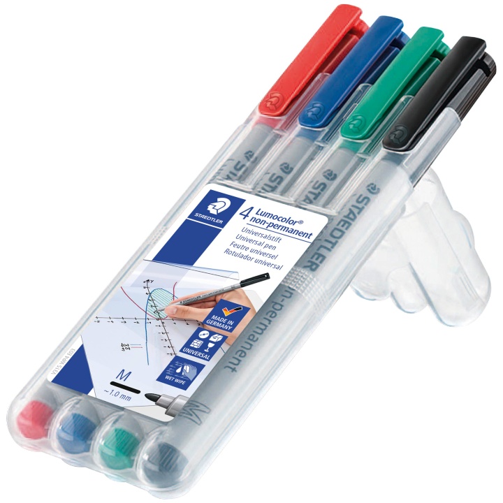 Lumocolor Non-permanent Medium sæt 4 stk i gruppen Penne / Mærkning og kontor / Markeringspenne hos Pen Store (110756)