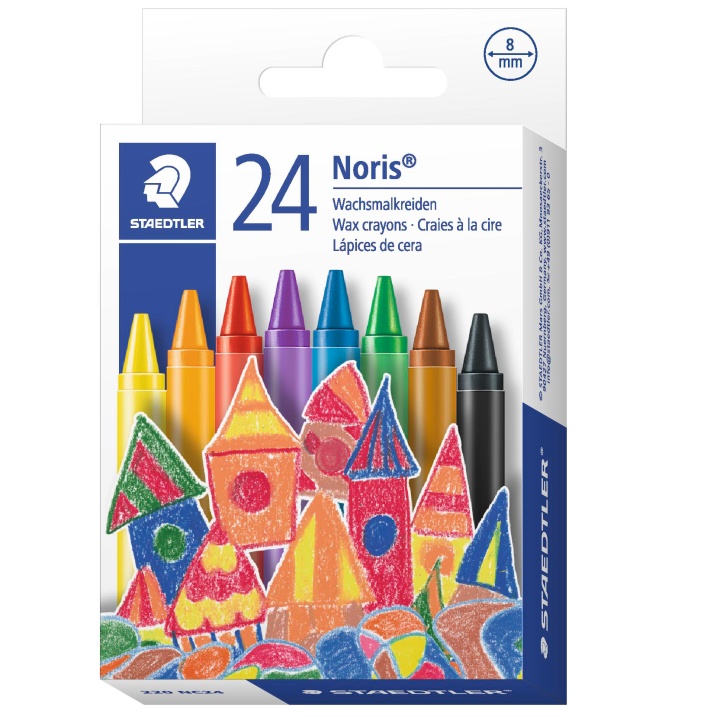 Noris Club vokskridt sæt 24 stk i gruppen Penne / Kunstnerpenne / Akvarelblyanter hos Pen Store (111081)