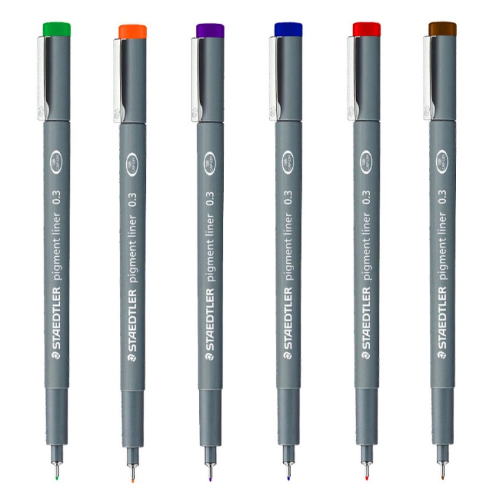 Pigment Liner Color 0.3mm Blue i gruppen Penne / Skrive / Fineliners hos Pen Store (111209)