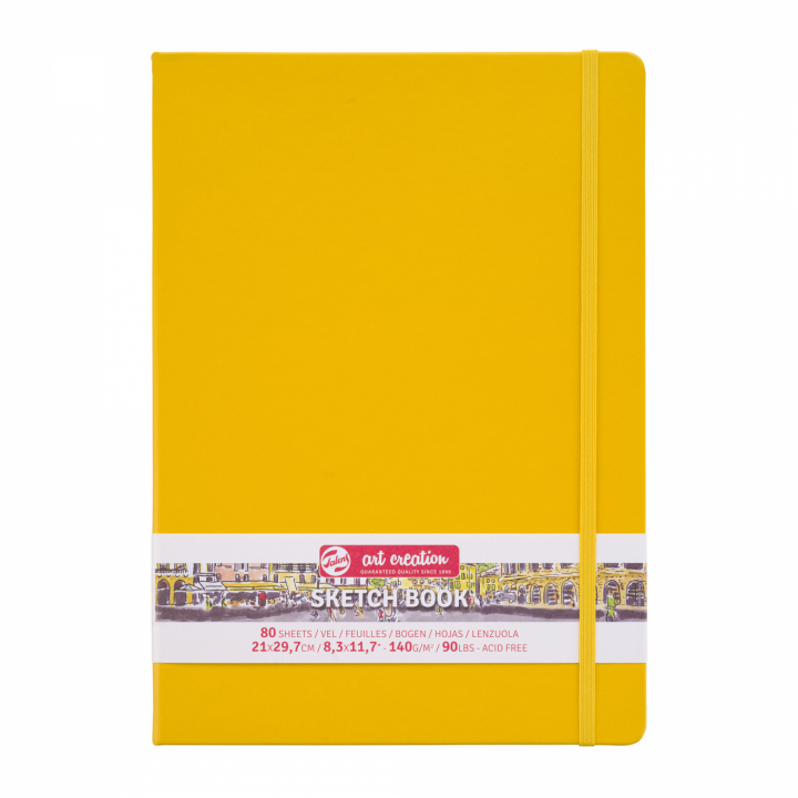 Skitsebog A4 Golden Yellow i gruppen Papir & Blok / Kunstnerblok / Skitsebøger hos Pen Store (111766)