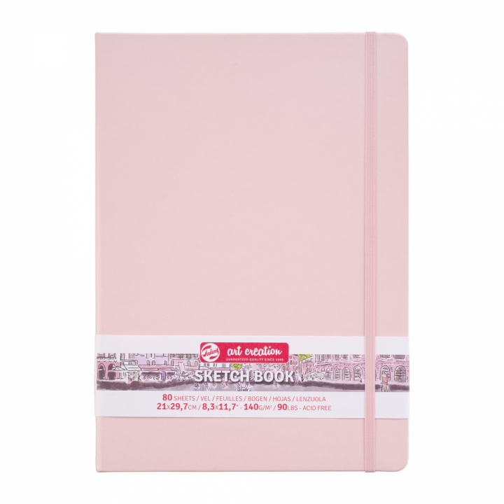 Skitsebog A4 Pastel Pink i gruppen Papir & Blok / Kunstnerblok / Skitsebøger hos Pen Store (111768)