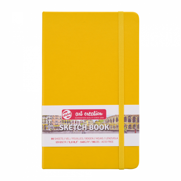 Skitsebog Large Golden Yellow i gruppen Papir & Blok / Kunstnerblok / Skitsebøger hos Pen Store (111773)