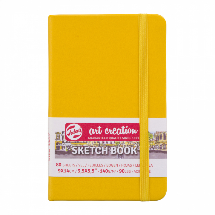 Skitsebog Pocket Golden Yellow i gruppen Papir & Blok / Kunstnerblok / Skitsebøger hos Pen Store (111777)