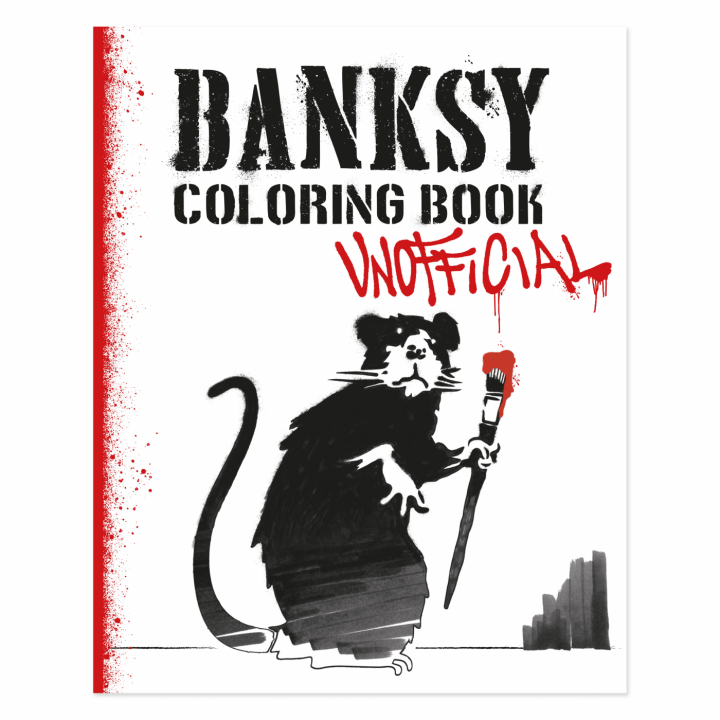 Banksy Coloring Book i gruppen Hobby & Kreativitet / Bøger / Malebøger til voksne hos Pen Store (111783)