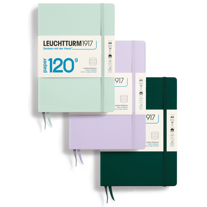 Notebook A5 120g Linjeret i gruppen Papir & Blok / Skriv og noter / Notesbøger hos Pen Store (125483_r)