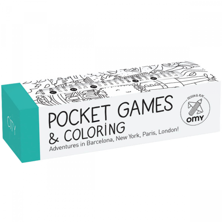 Pocket Games City i gruppen Kids / Bøger til børn / Farvelægning og håndværksbøger hos Pen Store (125510)