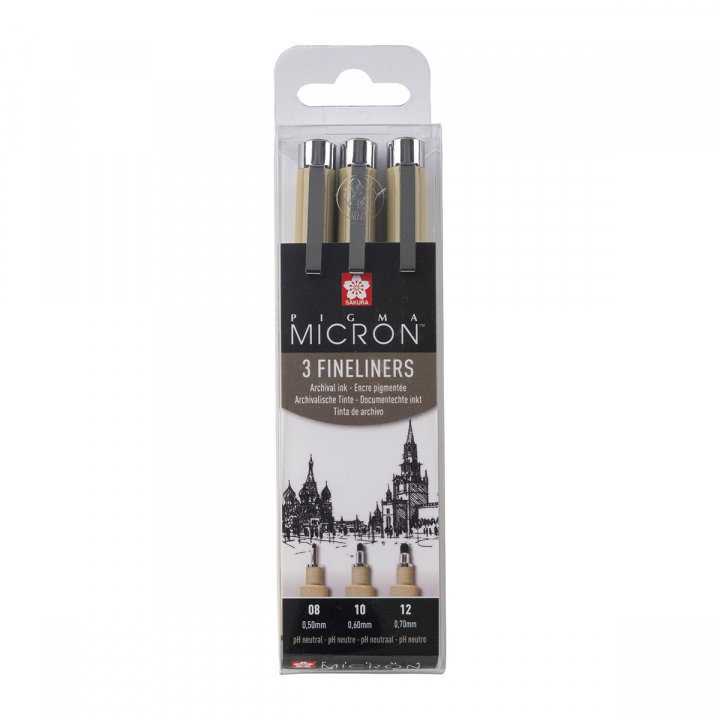 Pigma Micron Fineliners 3-pack Bred i gruppen Penne / Produktserie / Pigma Micron hos Pen Store (125572)