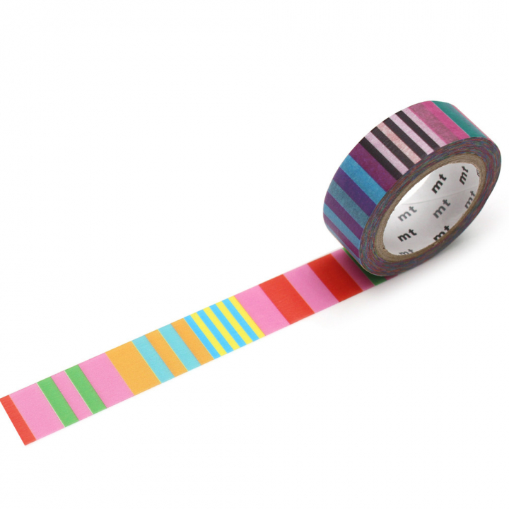 Washi-tape Candy Stripe i gruppen Hobby & Kreativitet / Hobbytilbehør / Washi Tape hos Pen Store (126353)