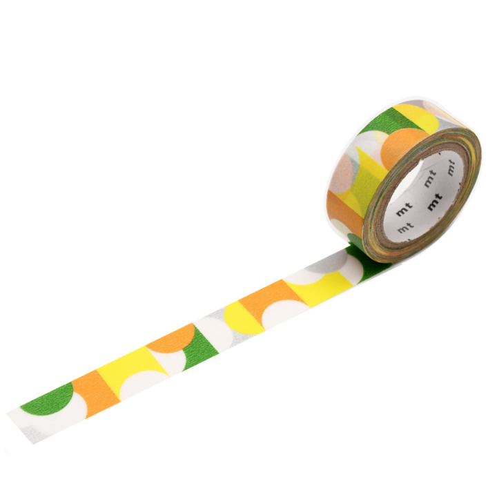Washi-tape Yellow x Green i gruppen Hobby & Kreativitet / Hobbytilbehør / Washi Tape hos Pen Store (126486)