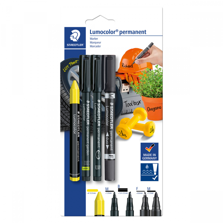 Lumocolor 60 mixed sets markers 4-pack i gruppen Penne / Mærkning og kontor / Markeringspenne hos Pen Store (126600)