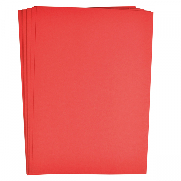 Farvet papir Rød 25 stk 180 g i gruppen Papir & Blok / Kunstnerblok / Farvet papir hos Pen Store (126888)