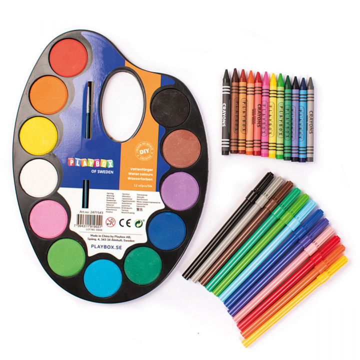 Start sæt Maling og Tegning i gruppen Kids / Farve og maling til børn / Akvarel til børn hos Pen Store (126897)