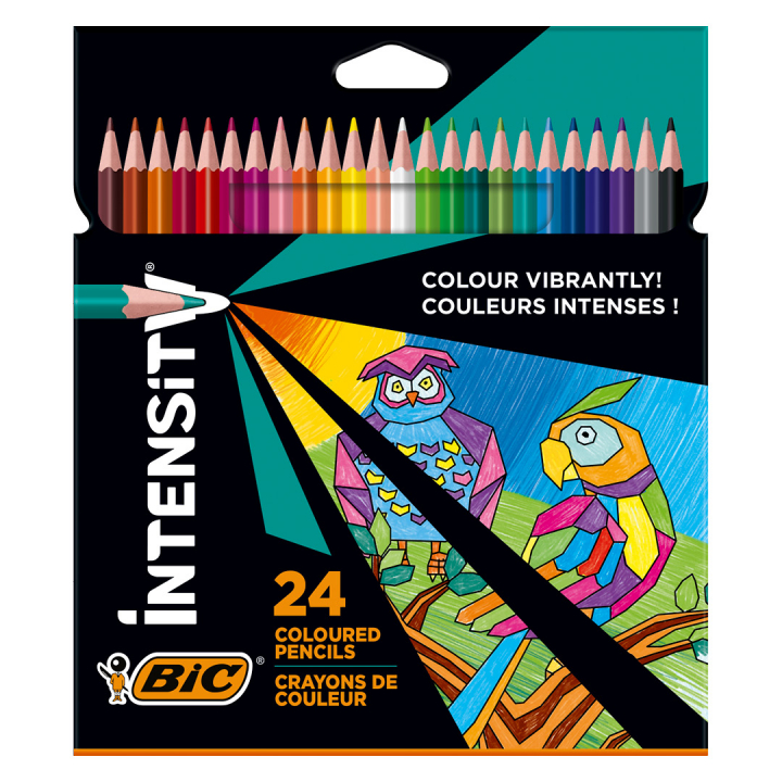 Intensity Farveblyanter sæt 24 stk i gruppen Penne / Kunstnerpenne / Farveblyanter  hos Pen Store (126947)