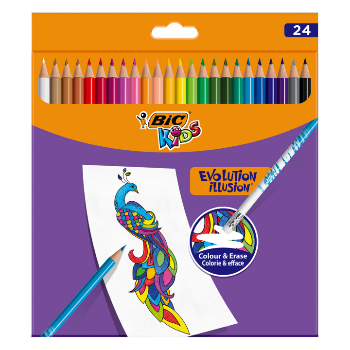 Evolution Illusion Farveblyanter sæt 24 stk i gruppen Kids / Børnepenne / Farveblyanter til børn hos Pen Store (126954)