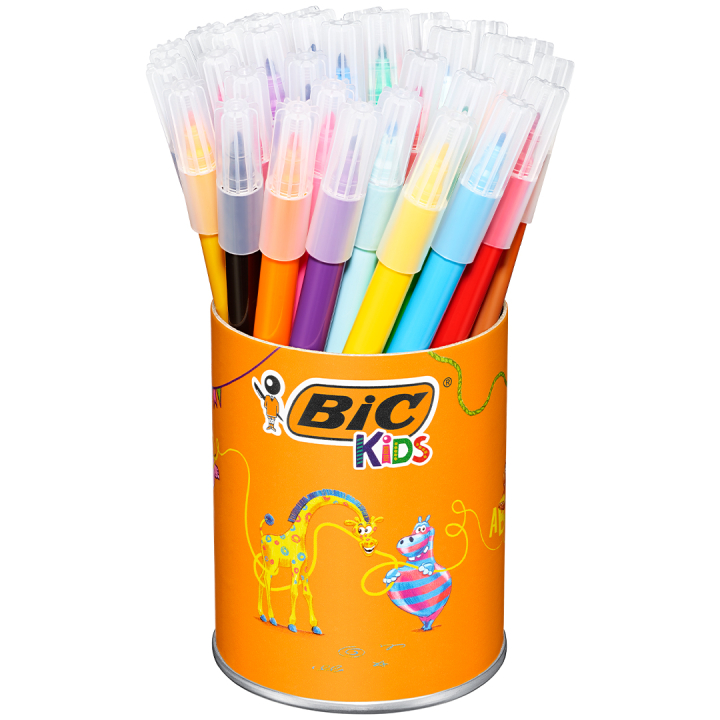 Kids Visa Plastic Pot Tuschpenne 36 stk i gruppen Kids / Børnepenne / Tusser til børn hos Pen Store (126955)